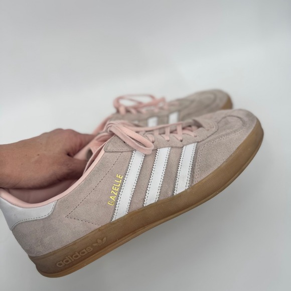 Adidas Originals Gazelle Indoor Sneakers Sandy Pink Cloud White Gum Women's 10 - Picture 11 of 11